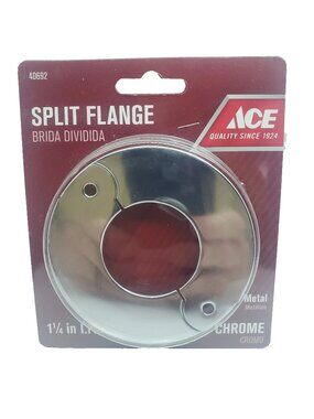 ACE Split Flange Chrome Metal   1-1/4" I.P.S  #40692